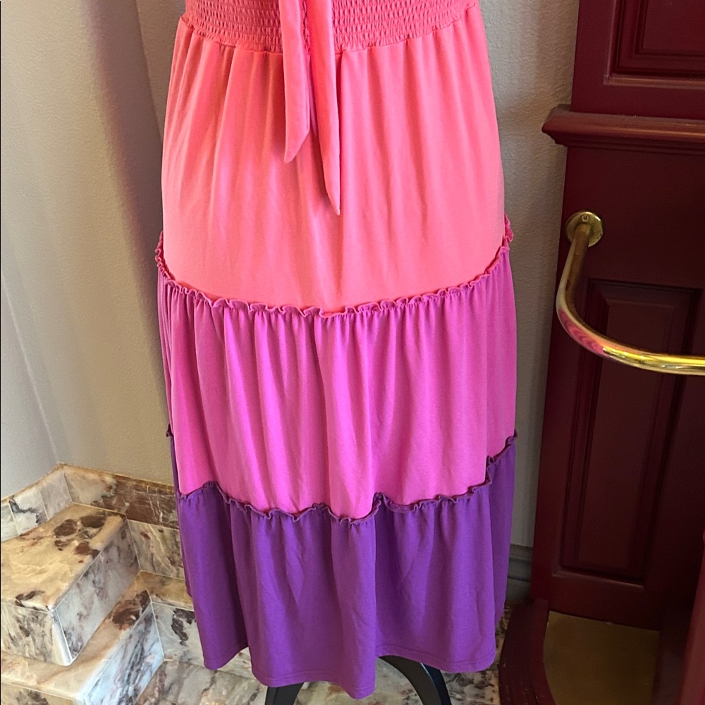 Ombré Halter Neck Maxi Dress - Picture 9 of 11